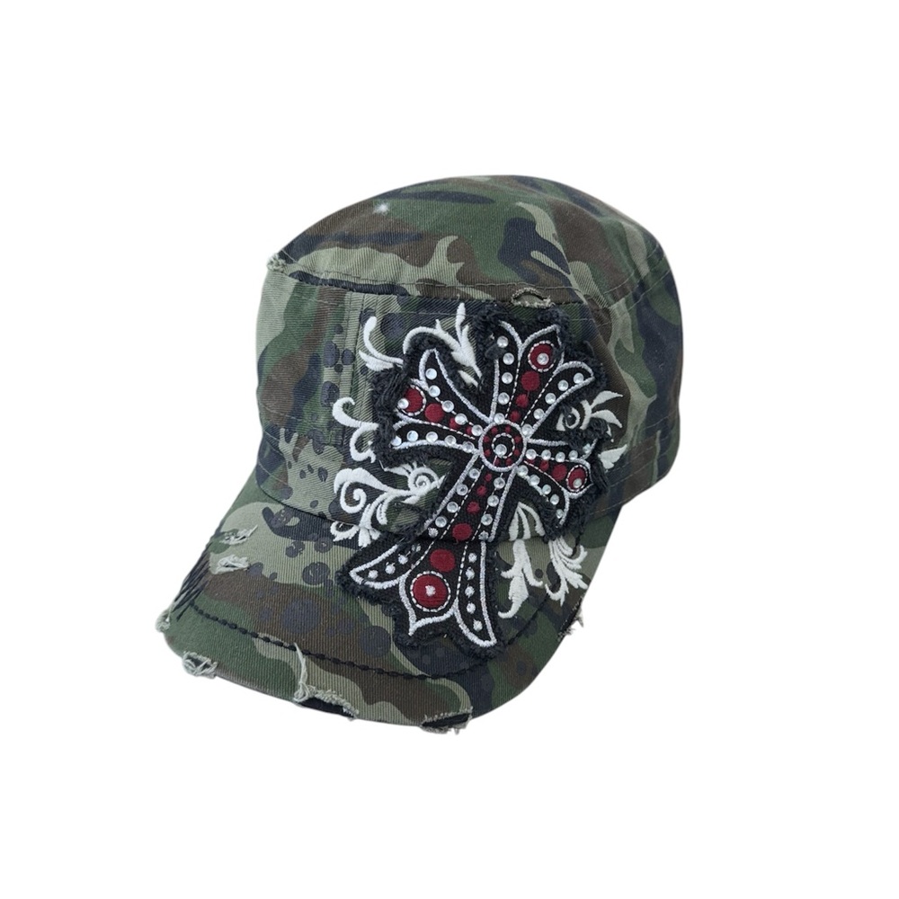 Camo Hat with Cross